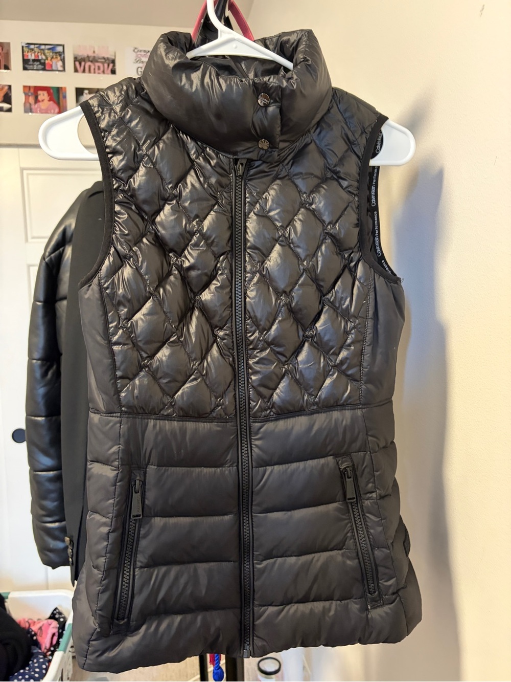Calvin Klein Quilted Puffer Vest - Black